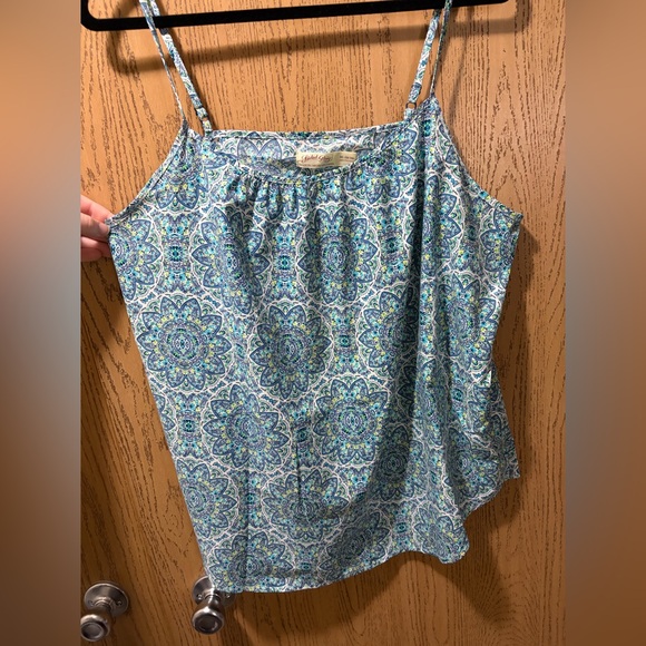 Faded Glory Blue and Green Patterned Camisole - Picture 3 of 6
